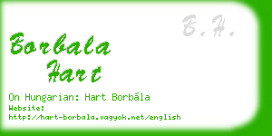 borbala hart business card